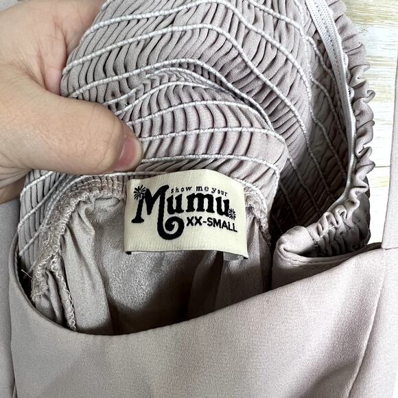 Show Me Your MuMu June Maxi Dress Soft Beige Chiffon - Picture 5 of 9